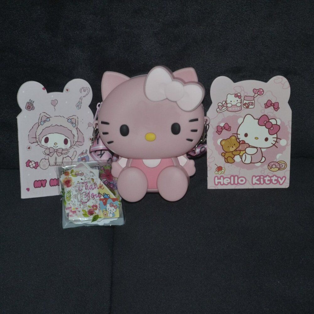 Mini Hello Kitty Pink Crossbody Bag Birthday Gift Christmas Set Idea Bundle